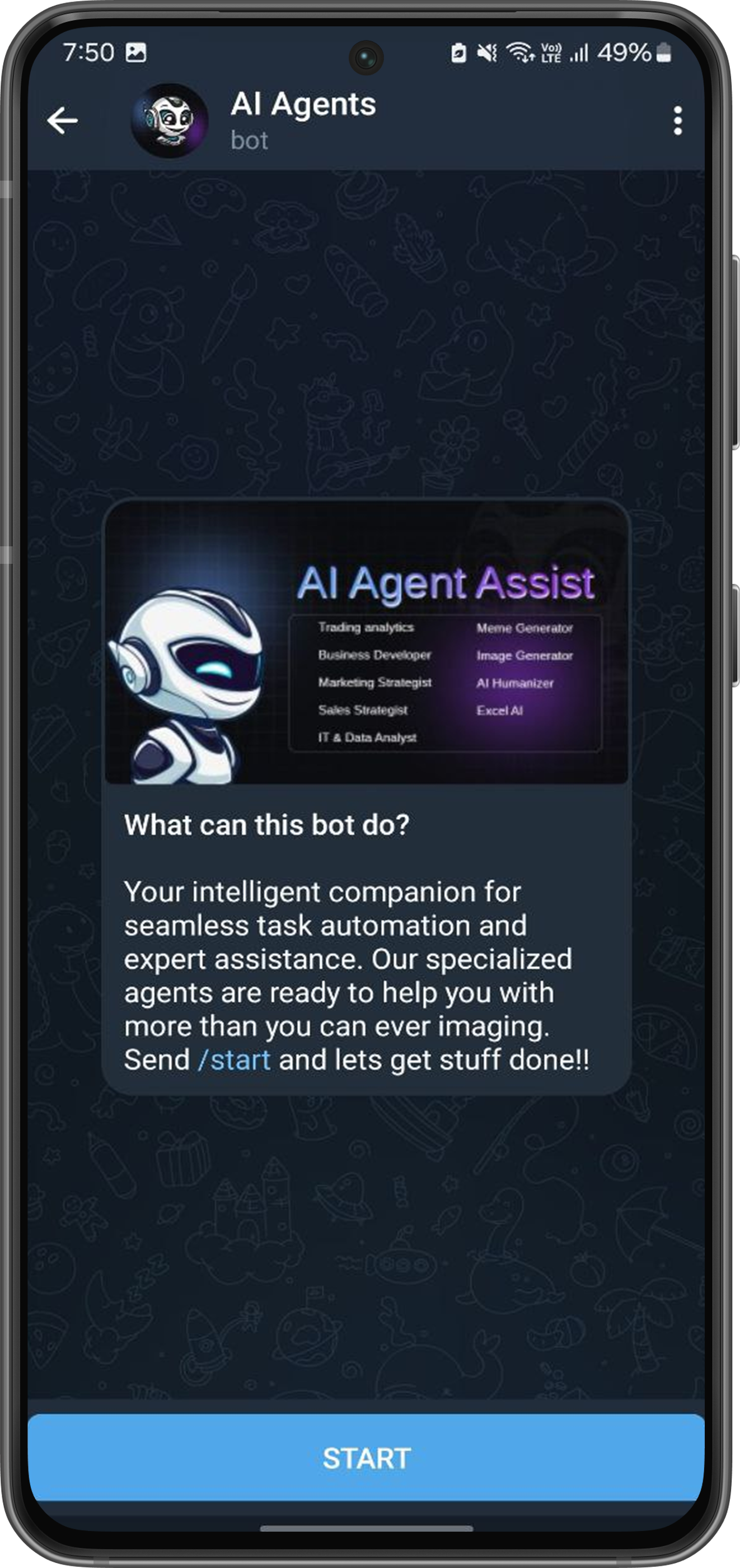 Telegram Bot Screenshot 1